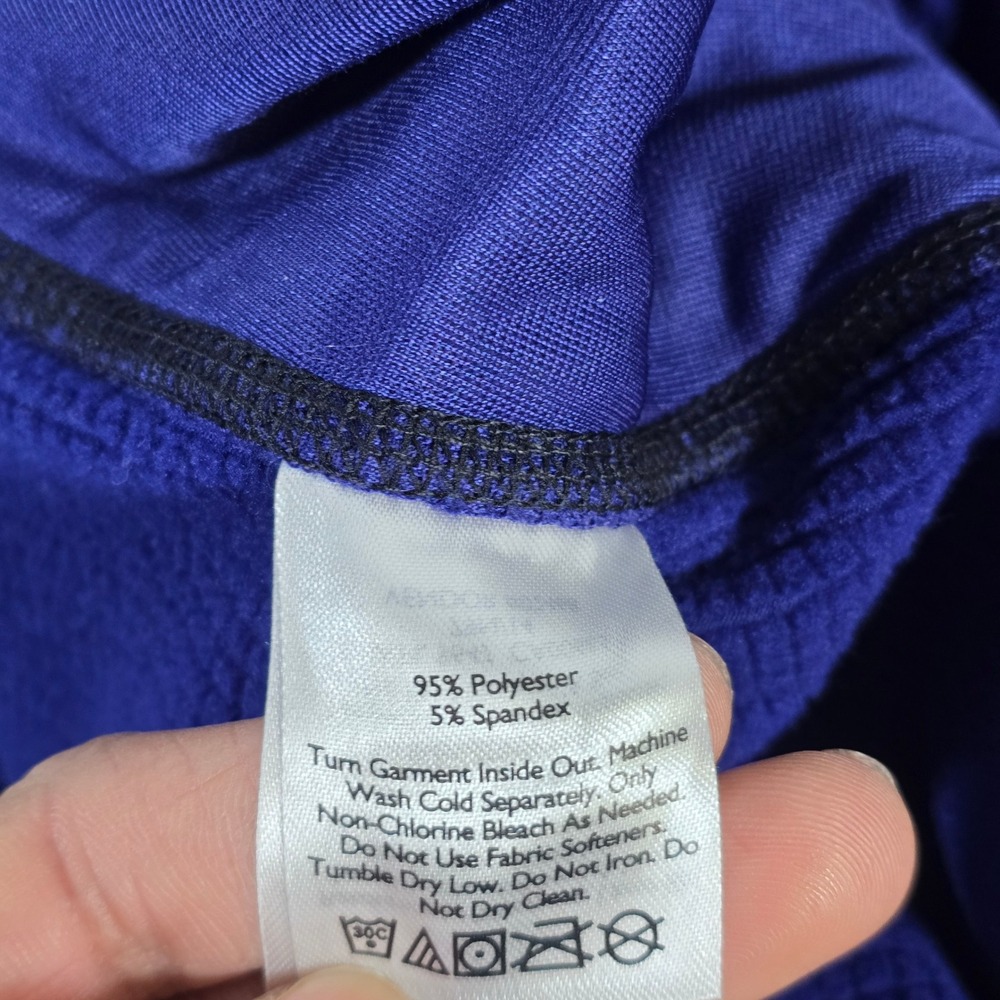 Eddie‎ Bauer Womens XL Blue Quarter Zip Pullover Long Sleeve Athletic Top - Picture 6 of 8